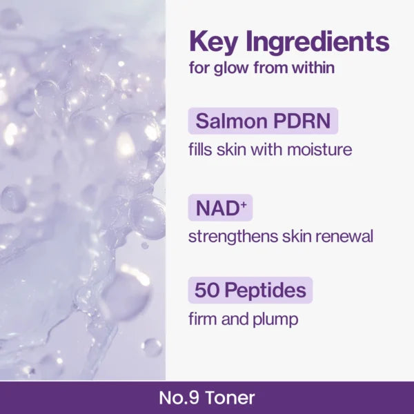 Numbuzin No.9 NAD+ PDRN Glow Boosting Toner 150ml