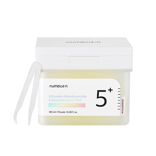 Numbuzin – No.5+ Glutathione Vitamin Concentrated Pad – 180ml/70pads