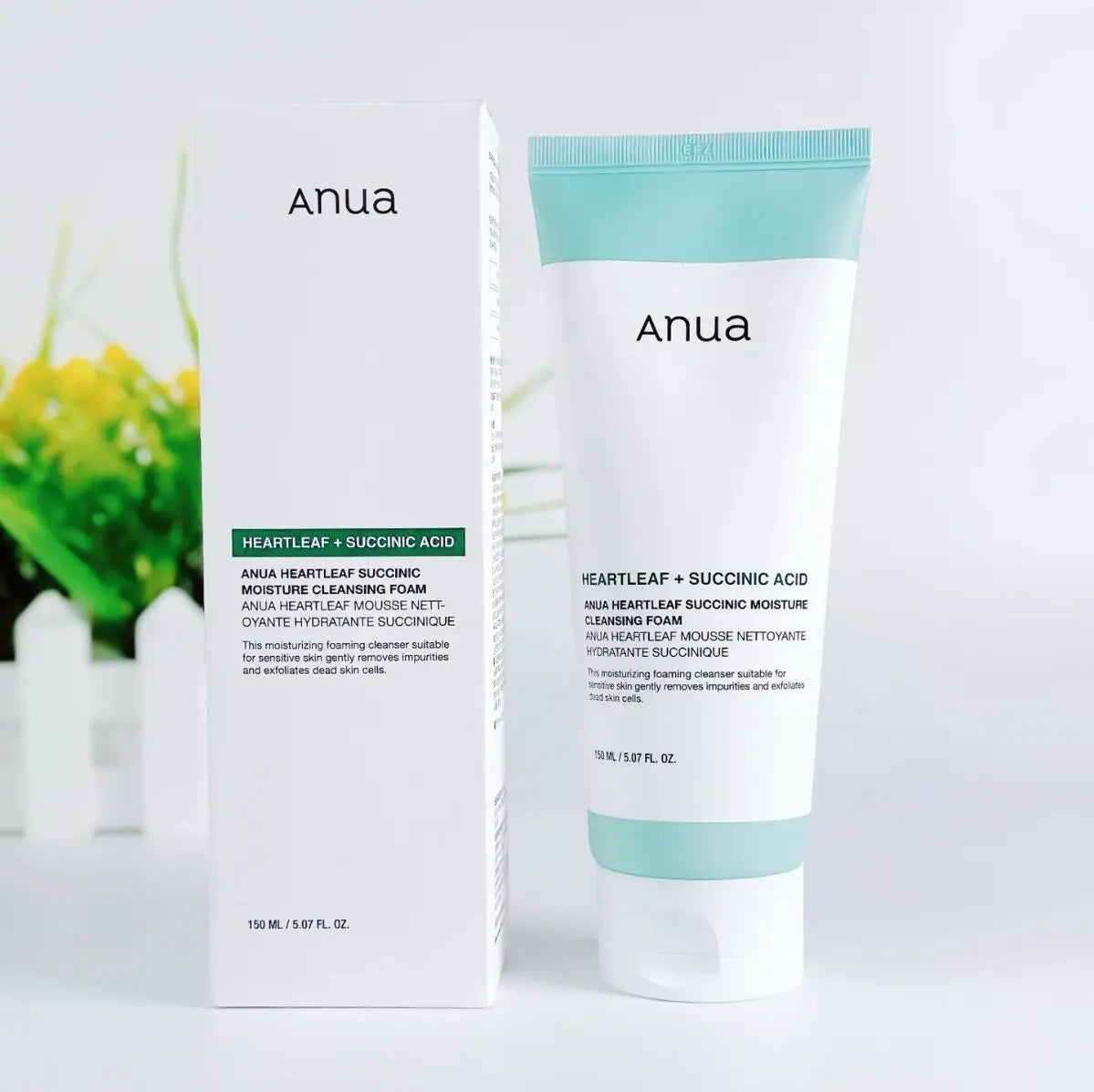 Anua – Heartleaf Succinic Moisture Cleansing Foam, 150ml