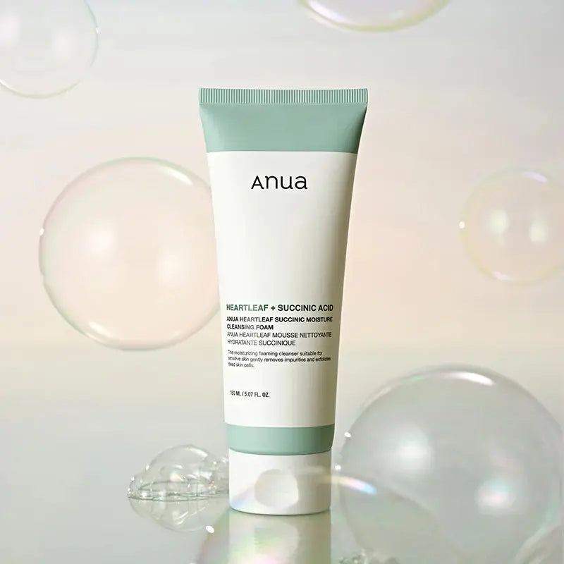 Anua – Heartleaf Succinic Moisture Cleansing Foam, 150ml